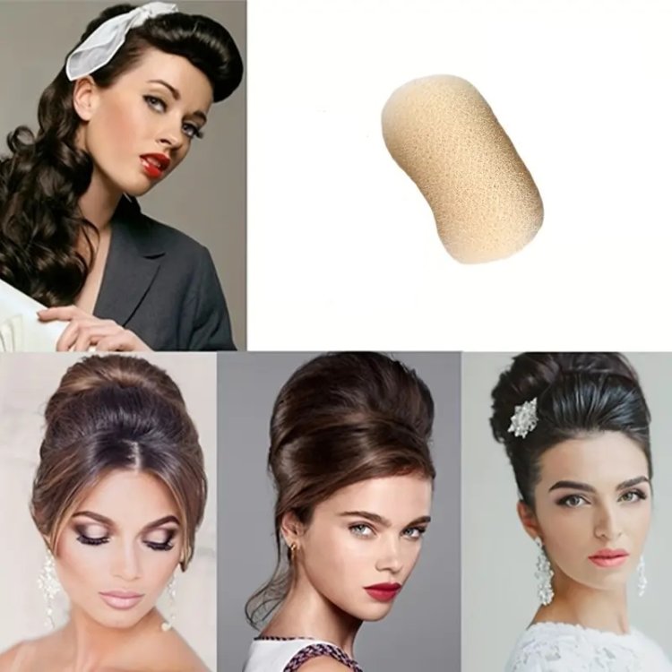 Μπομπάρι με Κλιπ Μαλλιών για Φυσικό Όγκο Ξανθό