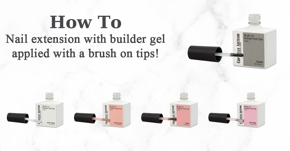 How to: Verlängerung des Naturnagels mit Aufbaugel und Pinsel auf Tips durchführt