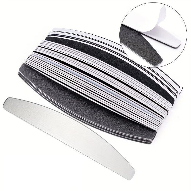 Ersatzfeilen Halbmond Schwarz #180 Grit 50Stk