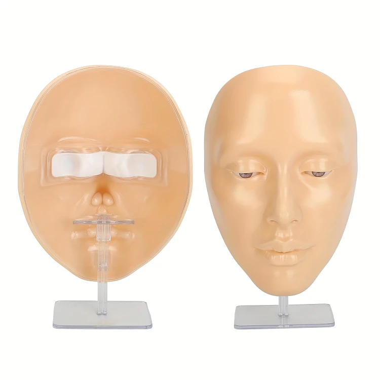 CHRISTIAN ARTESIO 5D Silikon Ubungsgesicht – Realistisches Make-up Trainingsgesicht fur das komplette Gesicht
