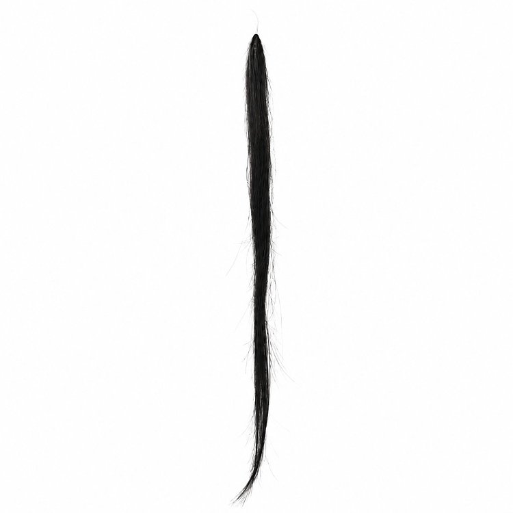 Feather Haarverlangerungen Echthaar #1 Schwarz 50cm 10Stk