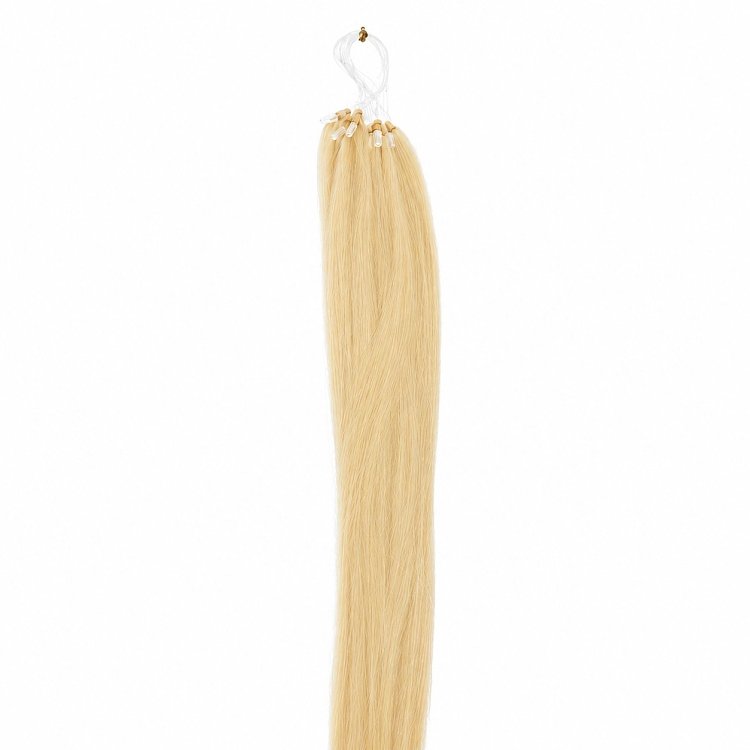 Feather Haarverlangerungen Echthaar #60 Blond 50cm 10Stk