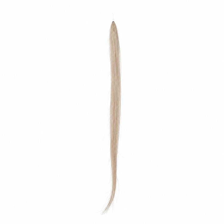 Feather Haarverlangerungen Echthaar #GREY Blond 50cm 10Stk