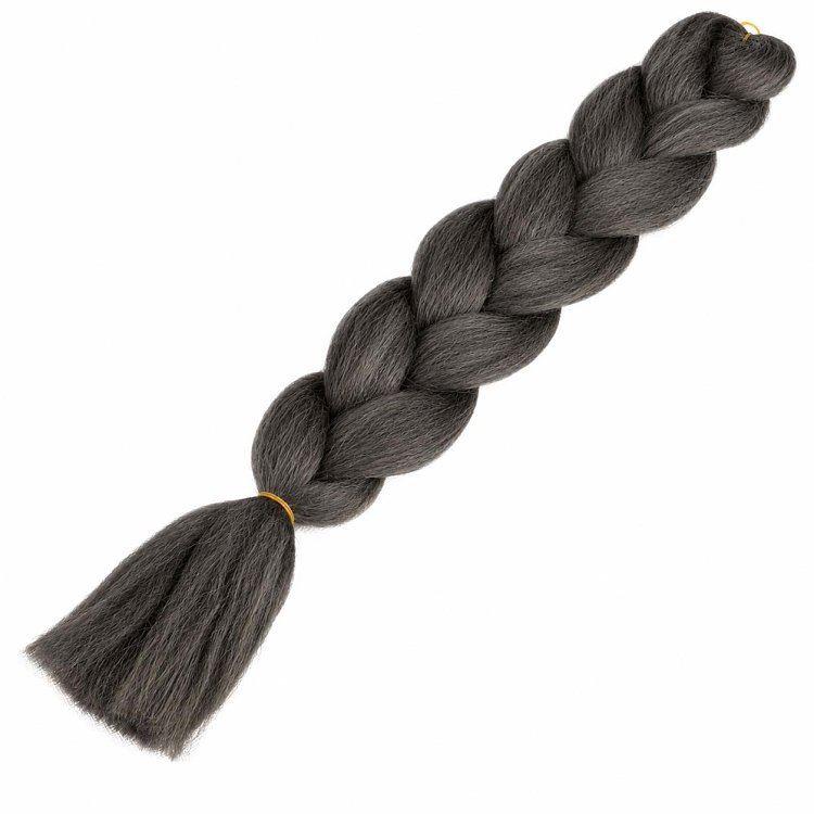 Graue Jumbo-Zopfe A20# 100g 60cm