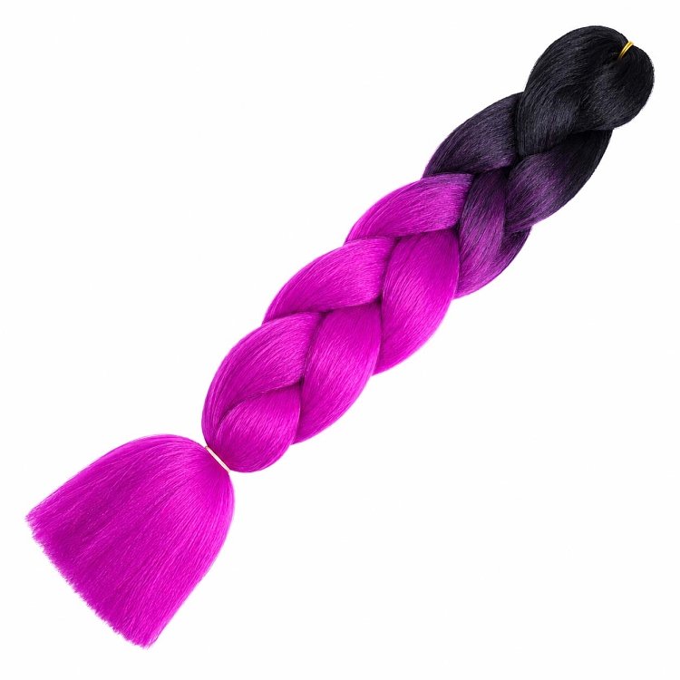 Jumbo Braid Synthetic Ombre Lila-Braun #Β28