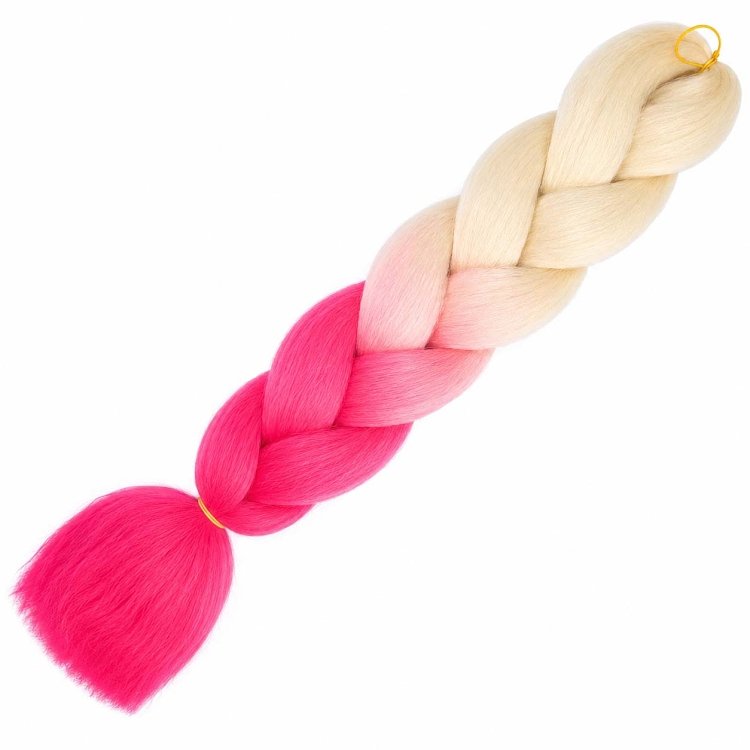 Jumbo Braid Synthetic Ombre blond / rosa #B48