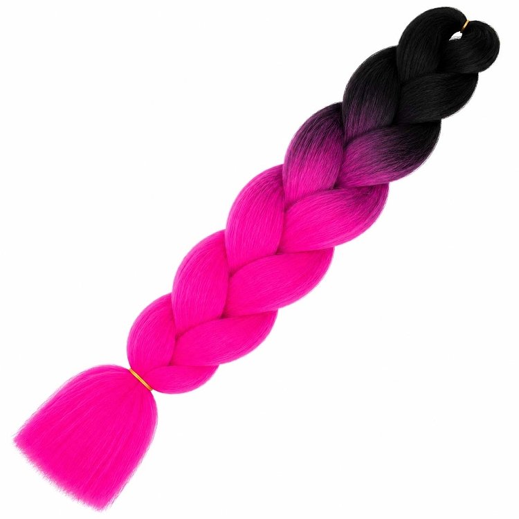 Jumbo Braid Synthetic Ombre Rosa-Braun #Β7
