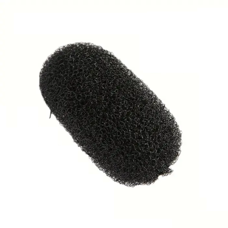 Μπομπάρι με Κλιπ Μαλλιών για Φυσικό Όγκο Μαύρο