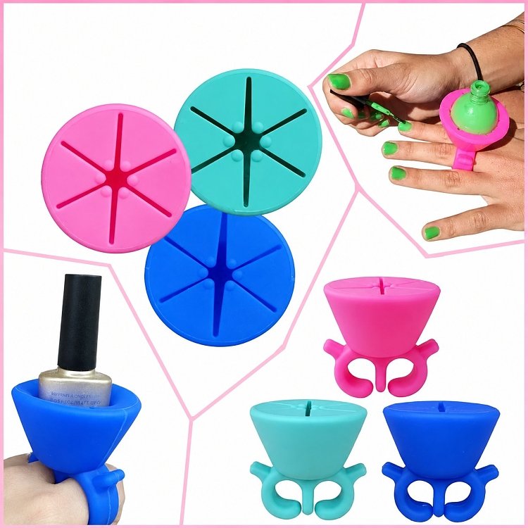 Silicone Ring Base for Nail Polish