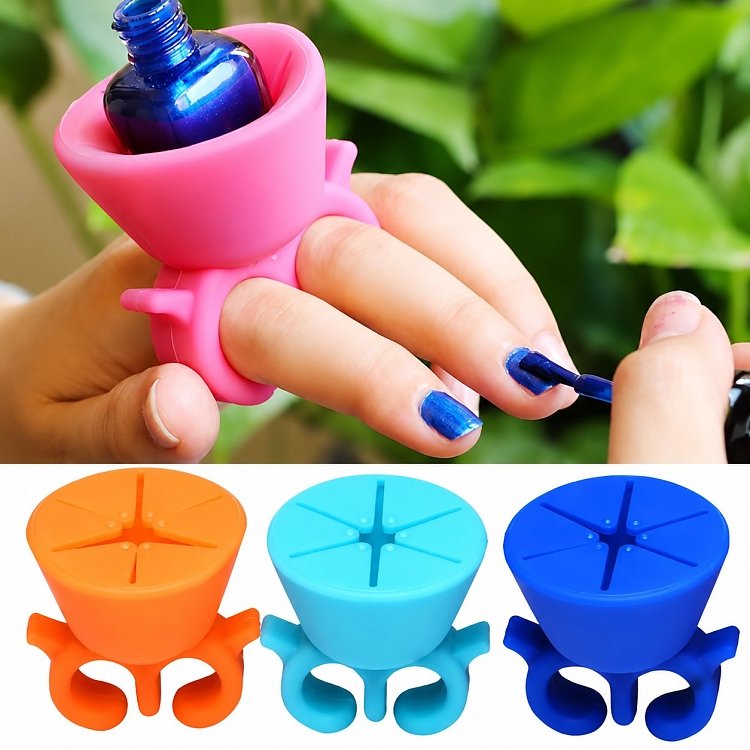 Silicone Ring Base for Nail Polish