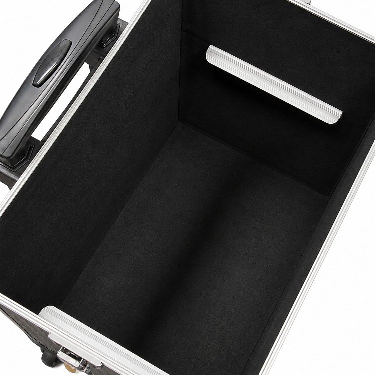 Professioneller Aluminium-Rollkoffer Silber