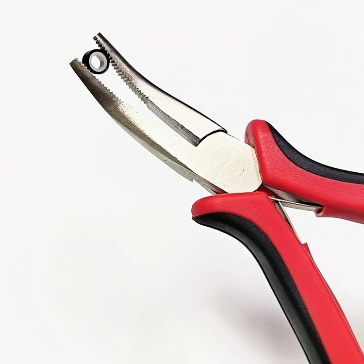 Curved Micro Ring Extension Pliers – For Application & Removal