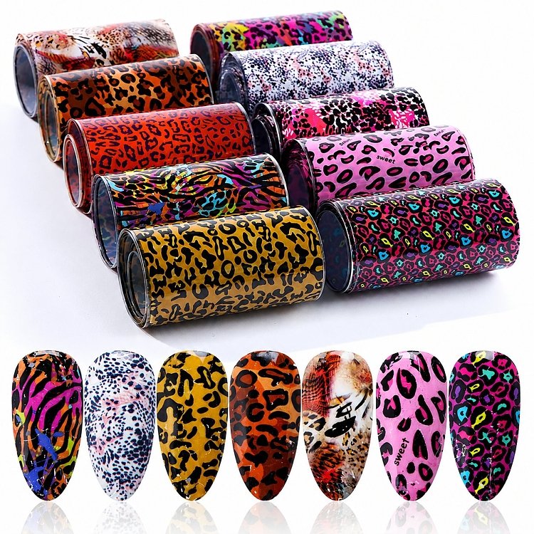 Foil Νυχιών Animal Print Σετ 10τμχ, εικόνα 3