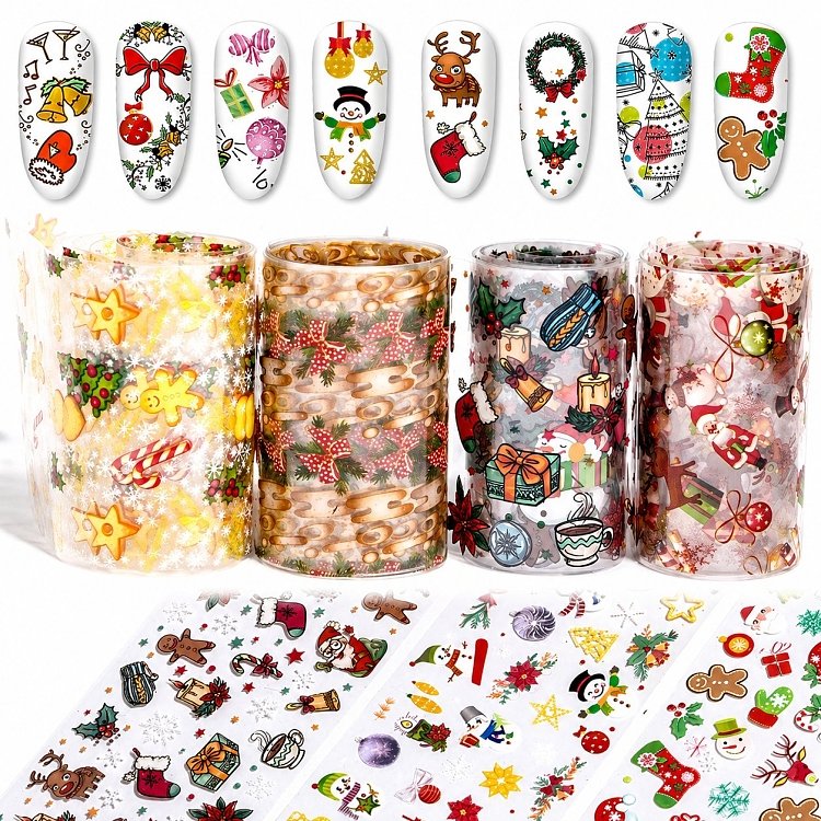 Nail Art Foil Christmas Set 10pcs