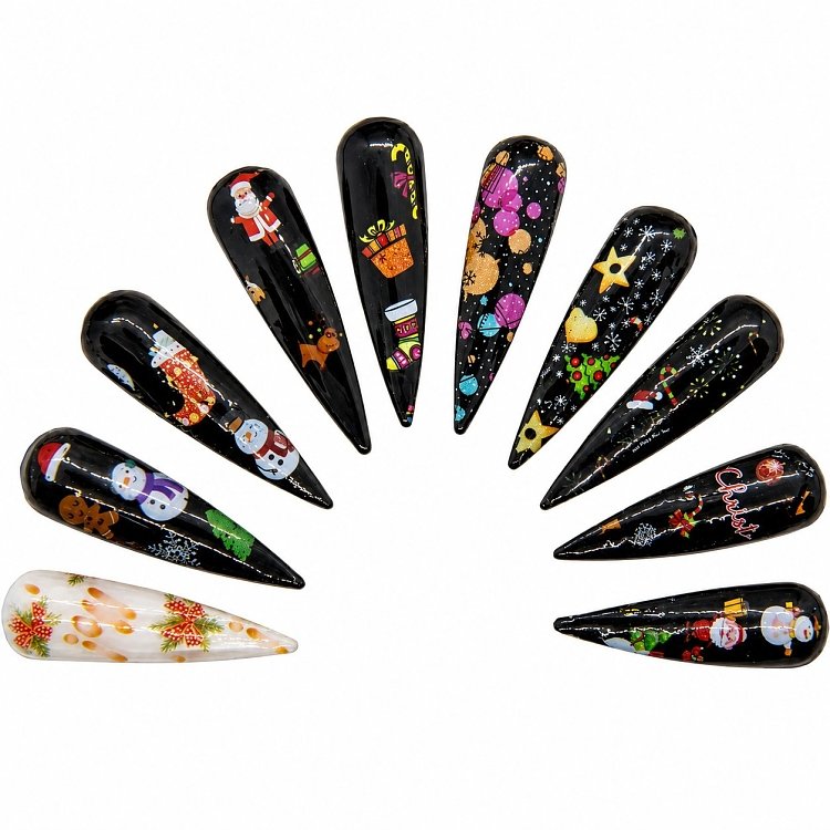 Nail Art Foil Christmas Set 10pcs