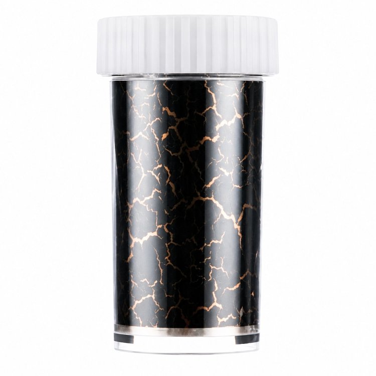 Nail Art Foil Marble Black