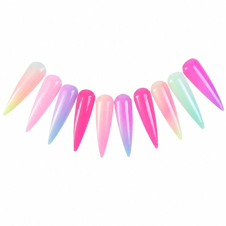 Nail Art Foil Colorful Neon Set 10pcs
