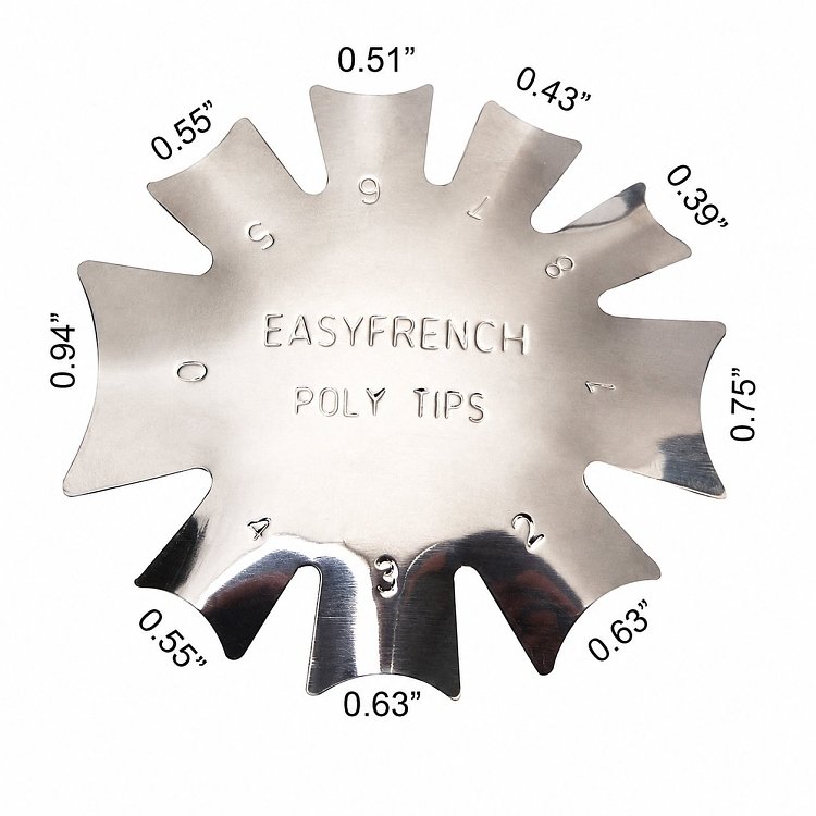 French Manicure Smile Cut Poly Tips Shape