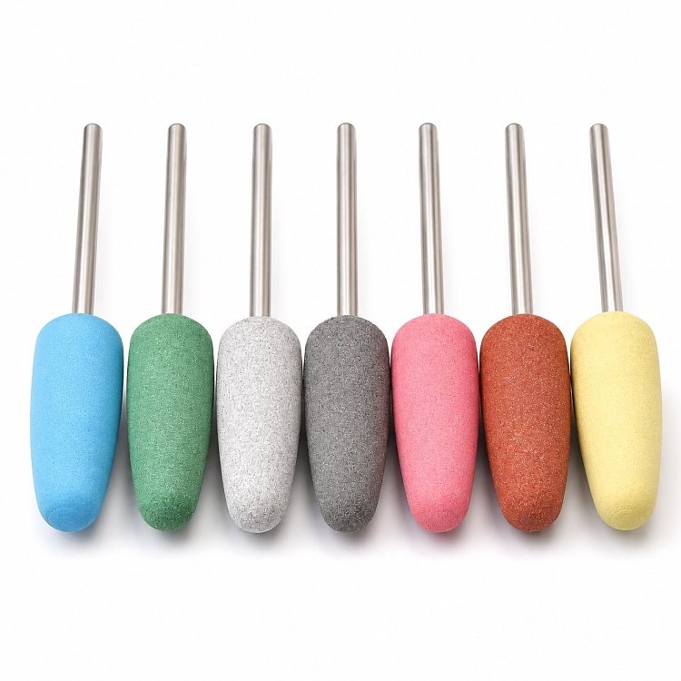 Nail Drill Buffer Silicone Sanding Bit Blue 800 Grit