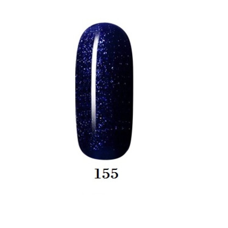 Ημιμόνιμο Βερνίκι Νυχιών Νο 155 Μπλε Glitter 10ml