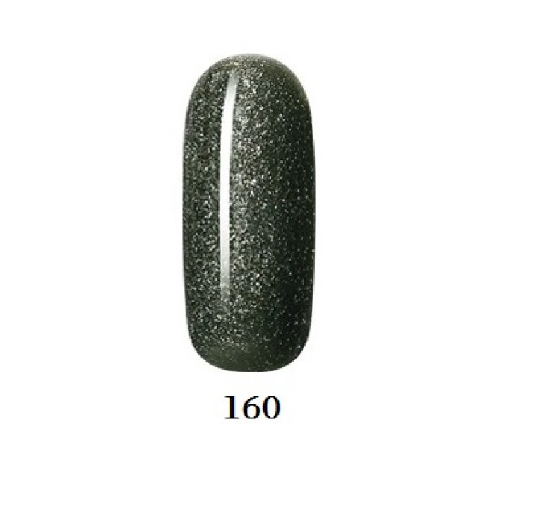 Ημιμόνιμο Βερνίκι Νυχιών Νο 160 Λαδί Glitter Ημιδιάφανο 10ml