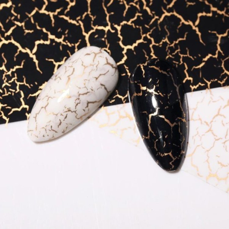 Foil Νυχιών Μάρμαρο Λευκό