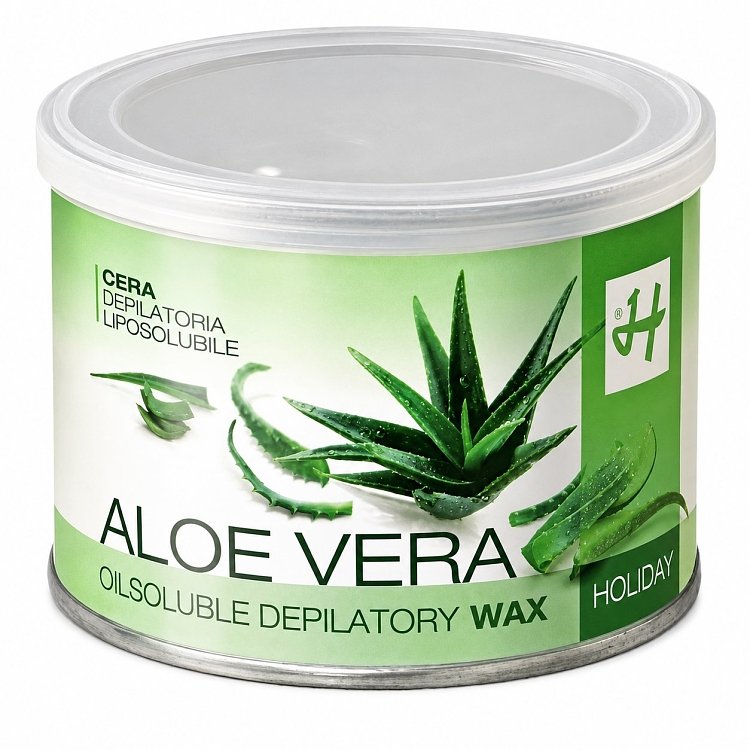 Holiday Κερί Αποτρίχωσης Αλόη - Δοχείο 400ml
