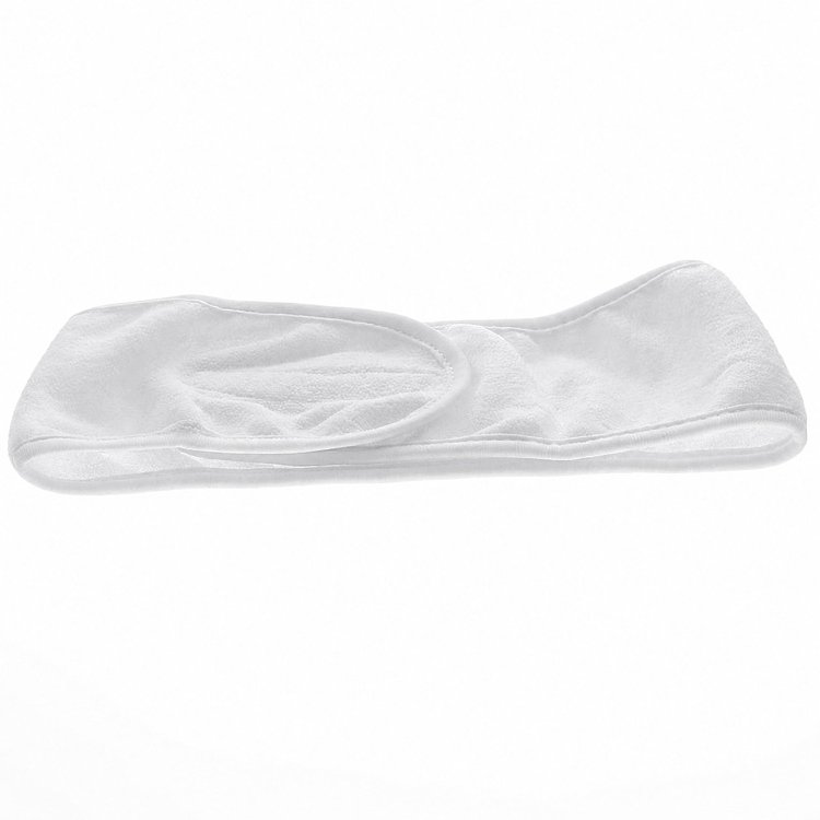 Beauty headband white for makeup and skincare routines