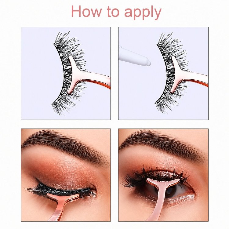 Eyelash Placement Metallic Tweezer
