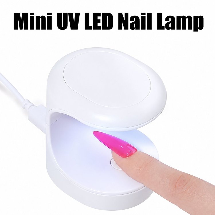 Μίνι Φουρνάκι Nυχιών Led/Uv 16Watt με Usb, δάκτυλο τοποθετημένο στο φουρνάκι