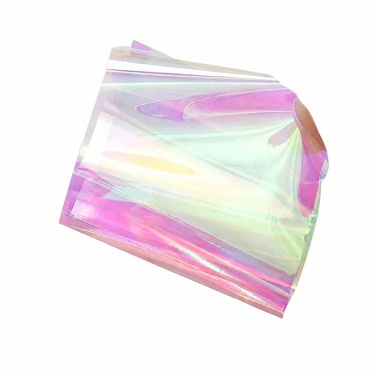 Nail Art Foil Mirror Broken Glass Effect Transparent Pink