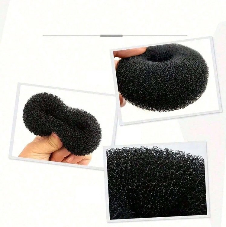 Duttkissen fur Haardutt 9 cm M in Schwarz