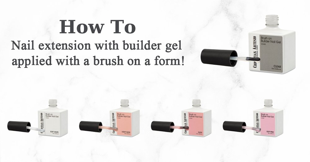 How to: Verlängerung des Naturnagels mit Aufbaugel und Pinsel auf Schablonen durchführt