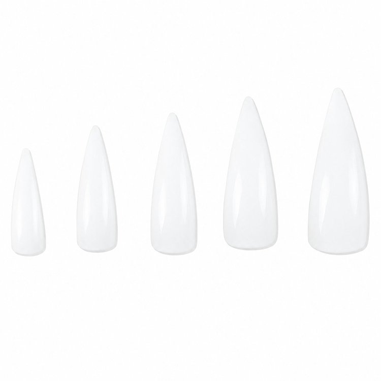 Nail Tips Natural Stiletto 100pcs