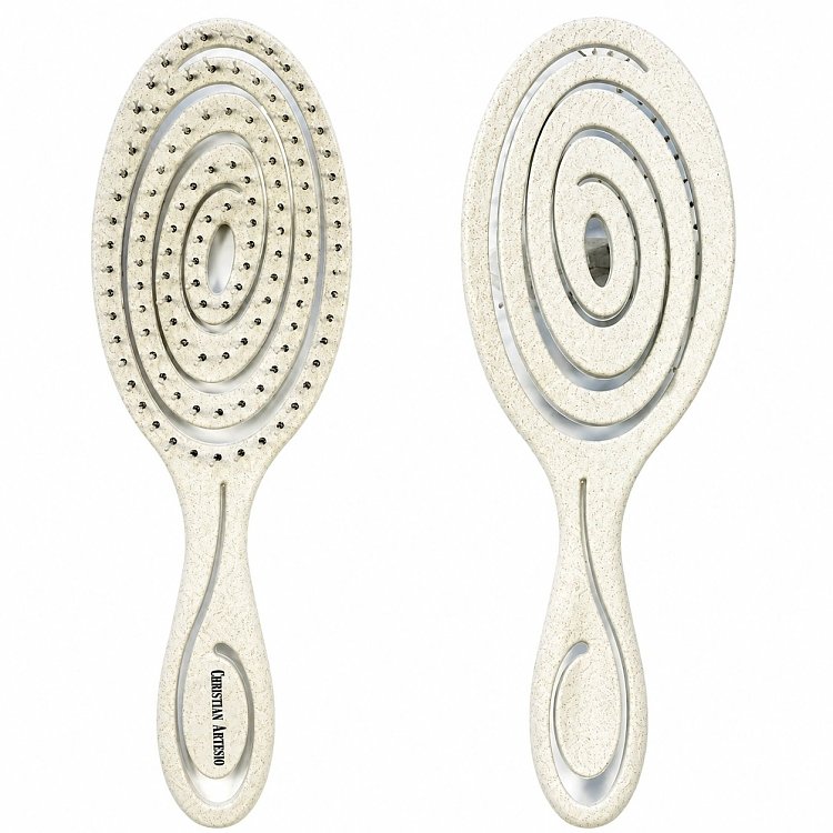 Bio okologische Haarburste, Beige