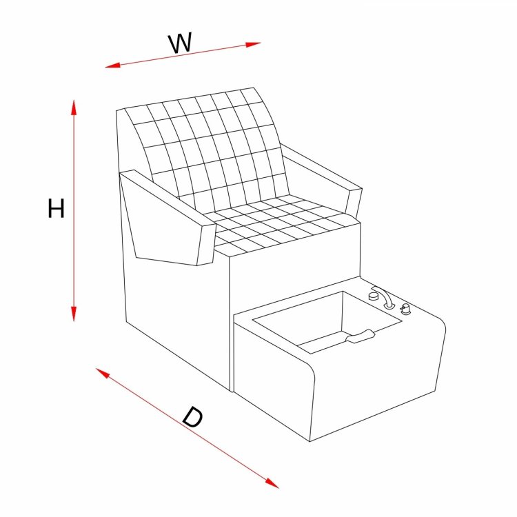 Amy Spa Silber Stuhl