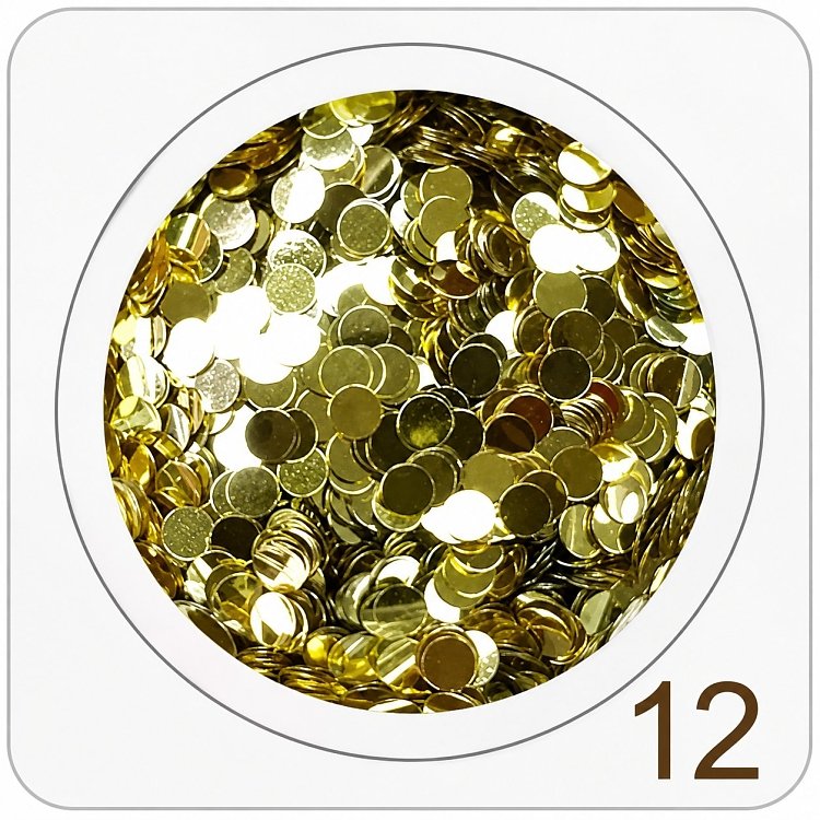 Nail Accessories Flakes Large Gold 2g
