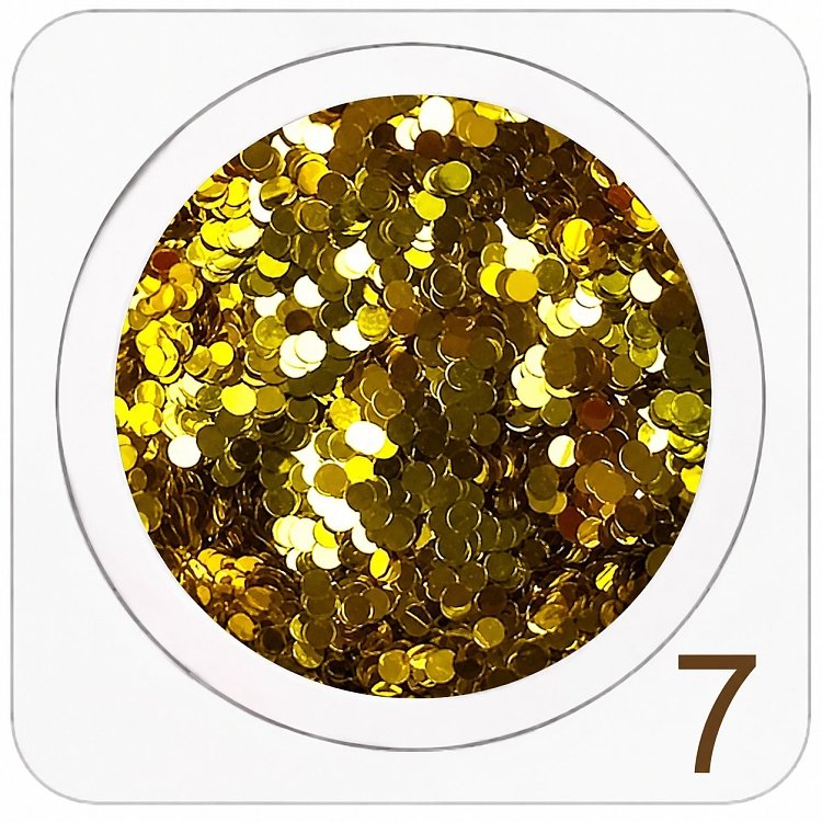 Nail Accessories Flakes Small Gold 2g