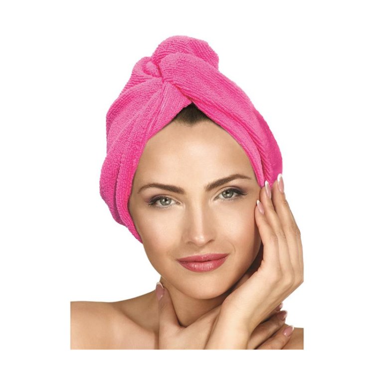 Πετσέτα Στεγνώματος Μαλλιών Ροζ Απαλό