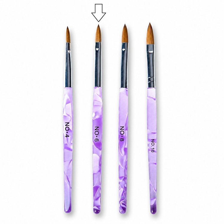Nail Acrylic Brush 6'' Kolinsky