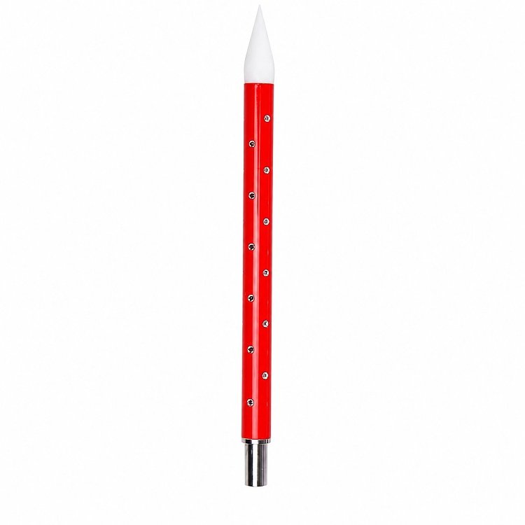Nail Art Silicone Brush for Rhinestone Handling Red
