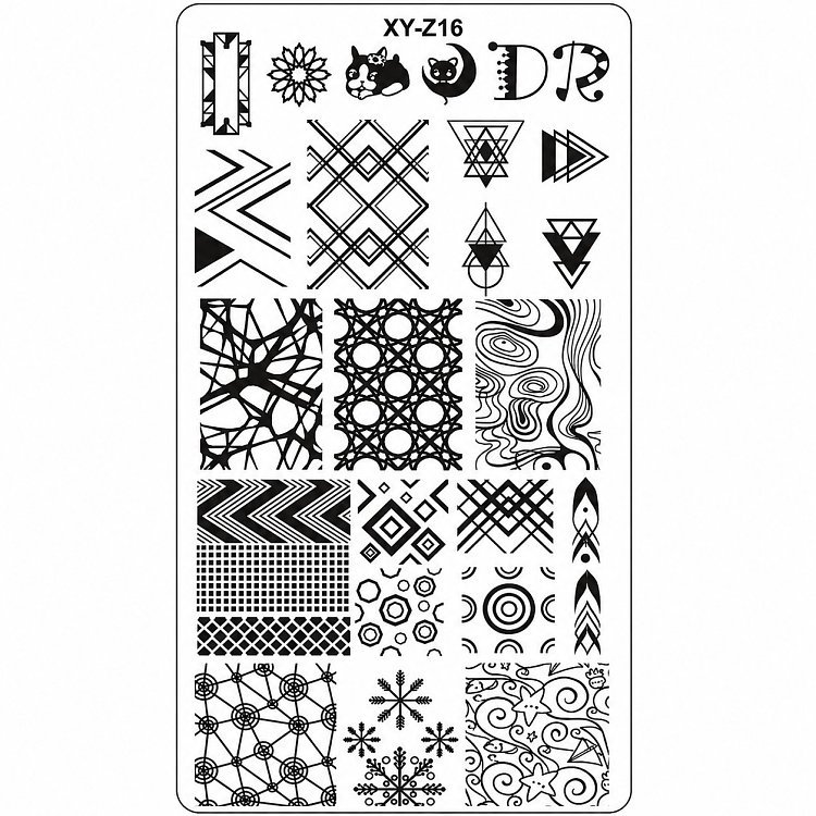 Nail Stamping Art Board 12cm x 6cm