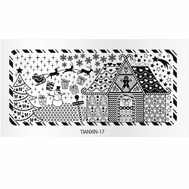 Stamping Schablone 12cm x 6cm