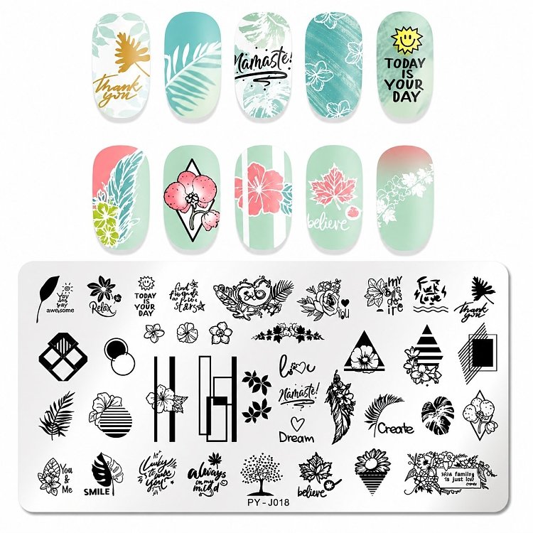 Nail Stamping Art Board 12cm x 6cm