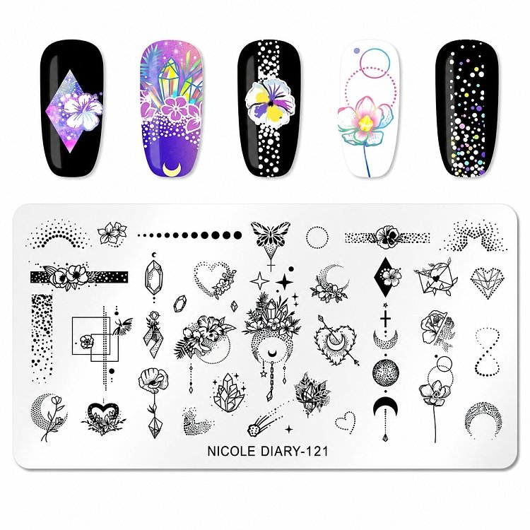 Nail Stamping Art Board 12cm x 6cm