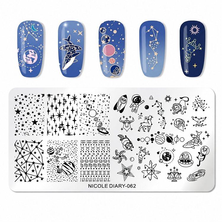 Nail Stamping Art Board 12cm x 6cm