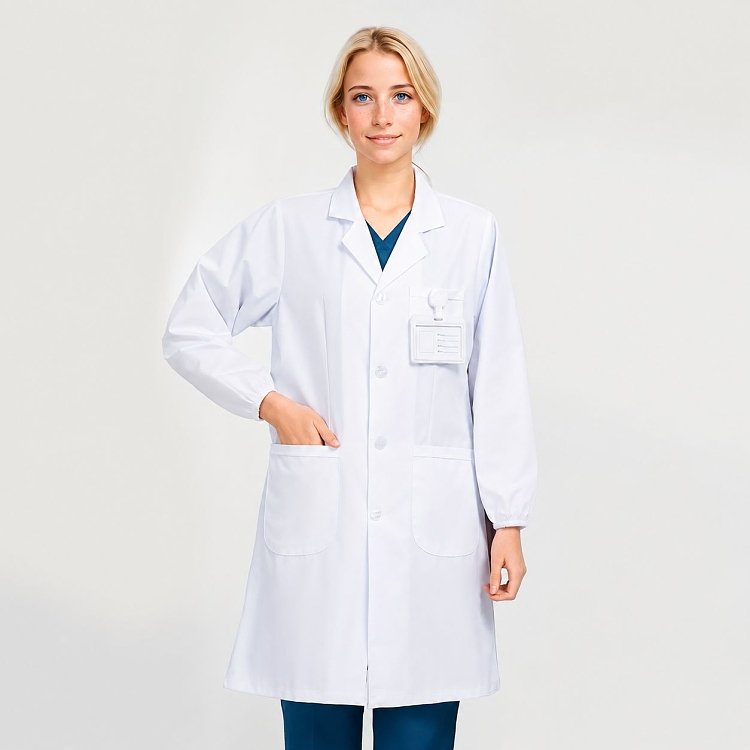 Salon White Robe Medium