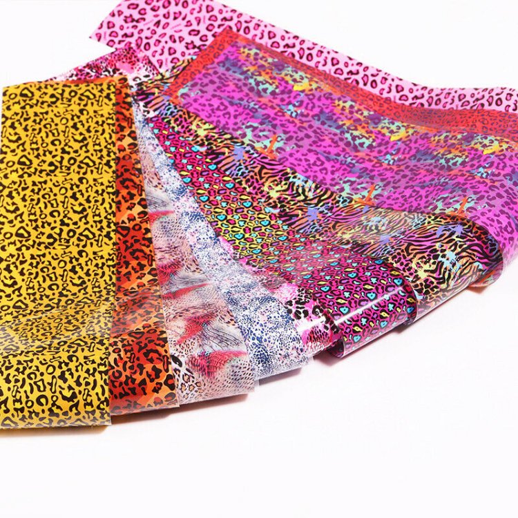 Foil Νυχιών Animal Print Σετ 10τμχ