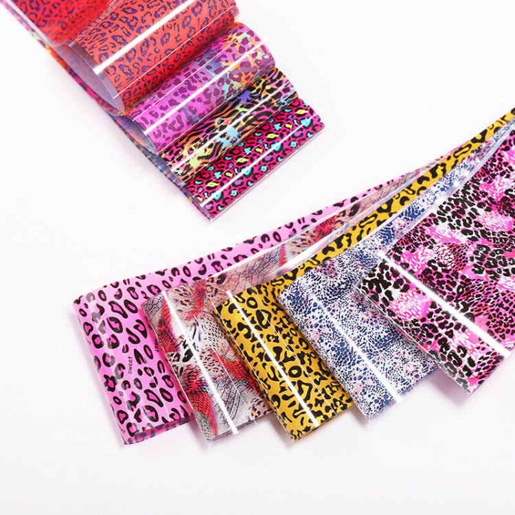 Foil Νυχιών Animal Print Σετ 10τμχ