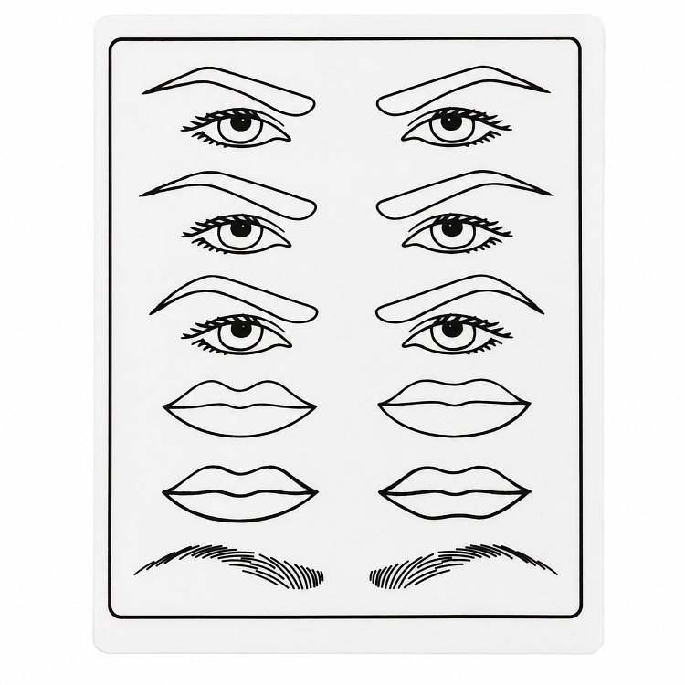 Lip/Eyebrow Tattoo Practice Silicone